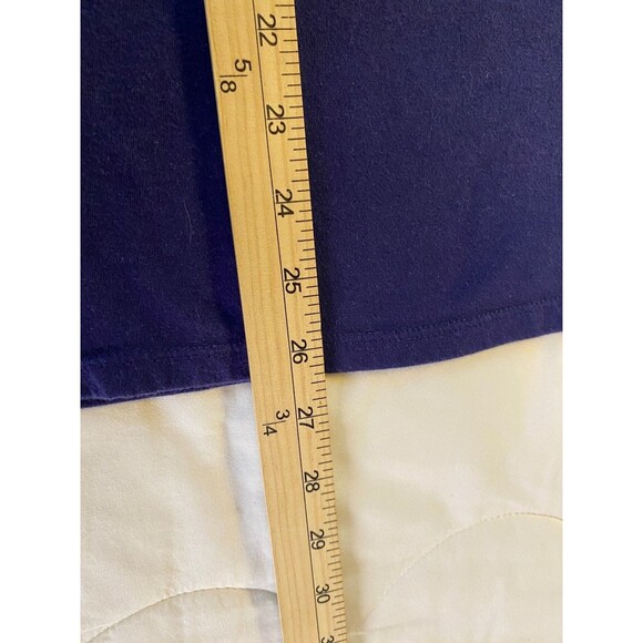 Bobbie Brooks Women's Navy Blue 2X Cotton Patriotic LOVE Top - Picture 9 of 9